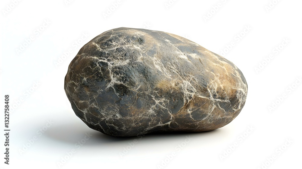 Smooth Rock isolated on white background Smooth Rock isolated on white background