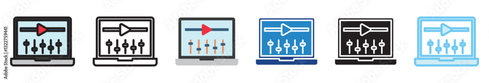 Film, movie editing multi style, mini illustration icon set. outline, flat, glyph, line color, UI, UX, app and web, digital or print. related to movie, cinema, entertainment. Film, movie editing multi style, mini illustration icon set. outline, flat, glyph, line color, UI, UX, app and web, digital or print. related to movie, cinema, entertainment.