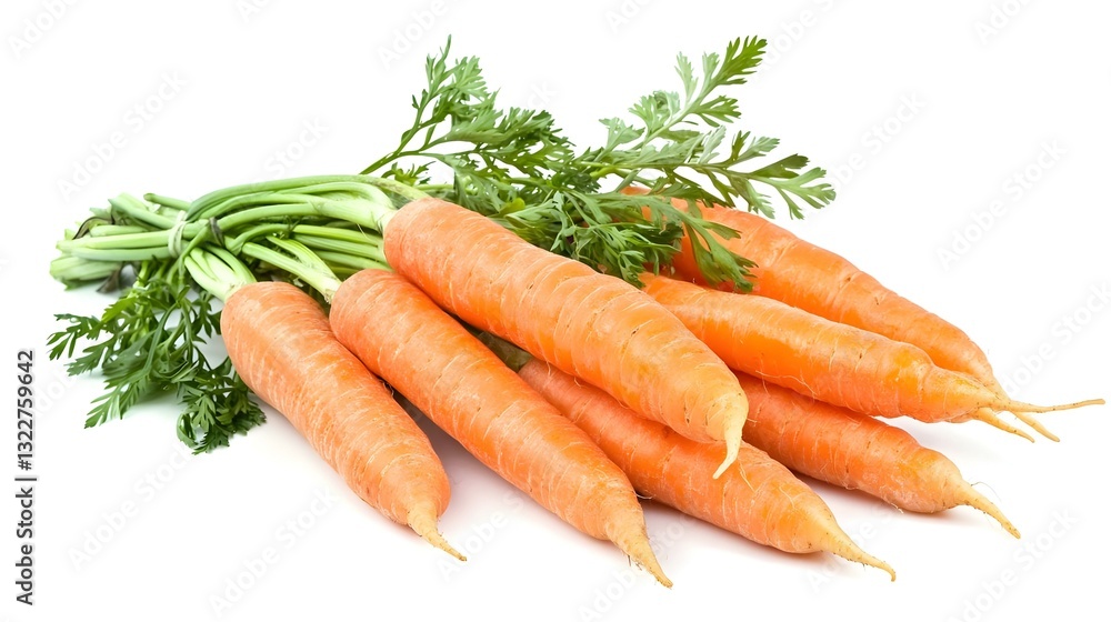 Fresh Carrots isolated on white background Fresh Carrots isolated on white background