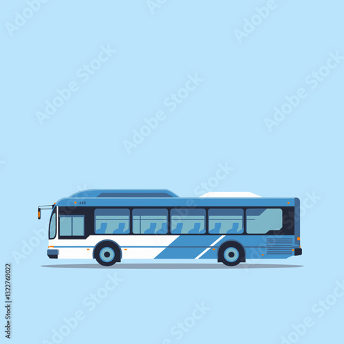 Efficient Public Transport Bus with Spacious Seating