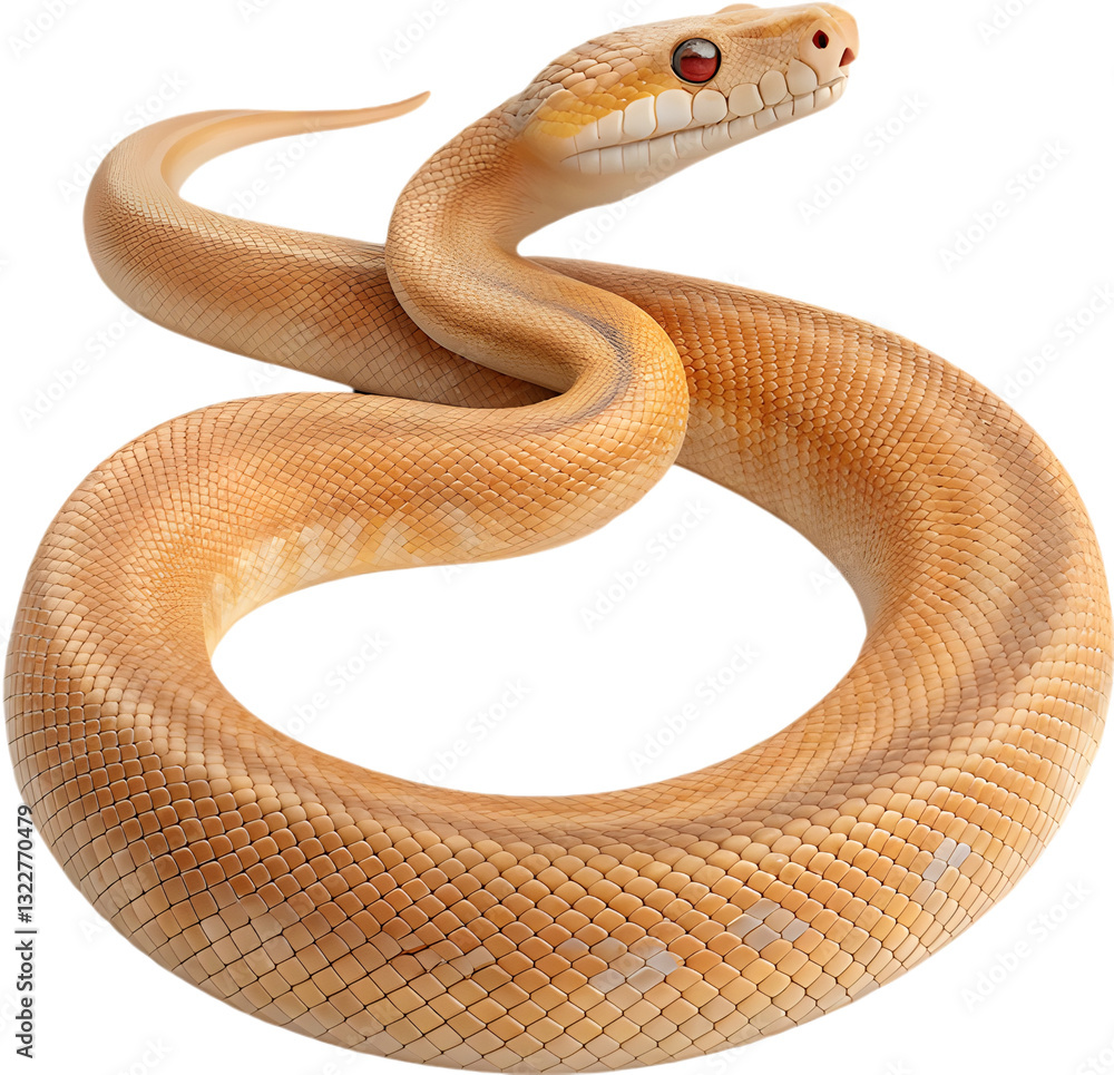 Fototapeta premium The Boa snake (Malayopython reticulatus) is known for its large size and beautiful, intricate patterns. 