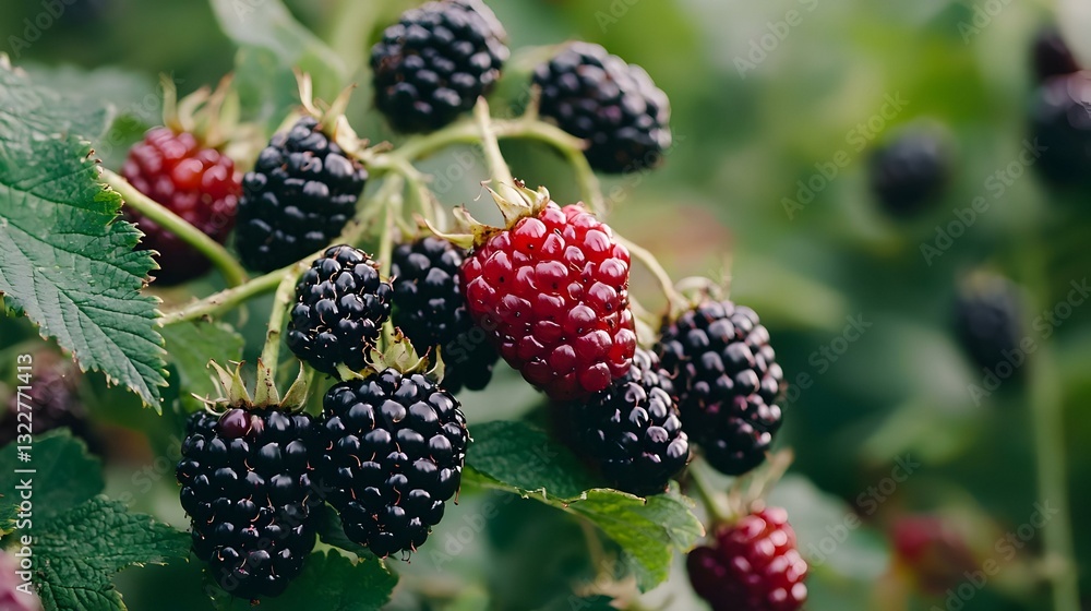 Blackberries in a pile isolated on white Blackberries in a pile isolated on white