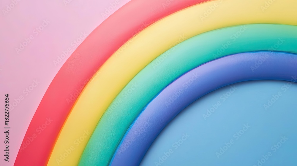 Obraz premium Pastel color illustration abstract background concept. Vibrant rainbow colors create a serene and uplifting atmosphere.