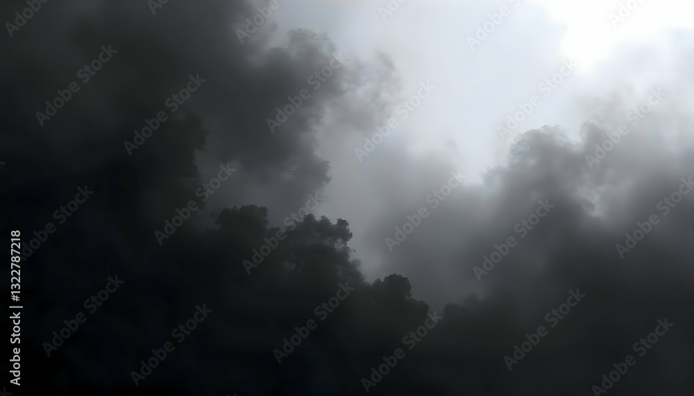 The sky is filled with thick dark and gray clouds The sky is filled with thick dark and gray clouds