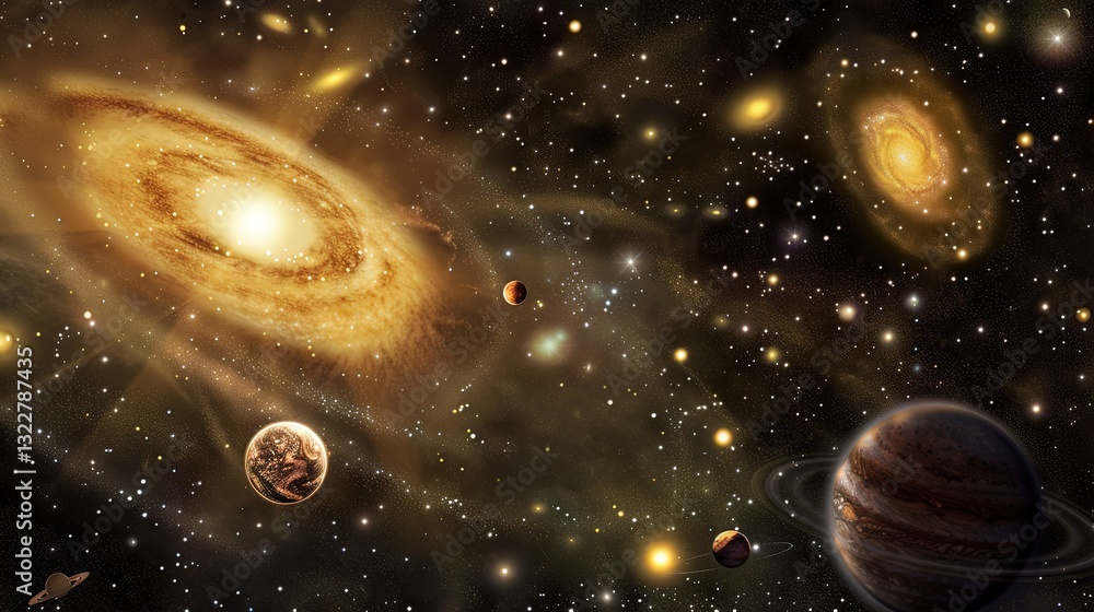 Obraz premium Dark_sky_dark_galactic_background