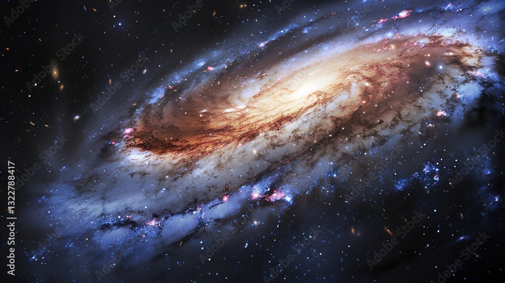 Fototapeta premium Desktop_wallpaper_Star_galaxy_black_galactic_background