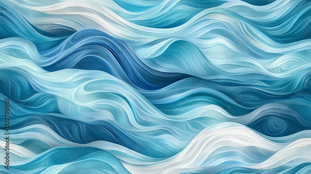 120.A seamless background pattern featuring stylized ocean waves, flowing smoothly in alternating shades of blue, turquoise, and white. The design’s fluid lines create a serene, peaceful ambiance, 120.A seamless background pattern featuring stylized ocean waves, flowing smoothly in alternating shades of blue, turquoise, and white. The design’s fluid lines create a serene, peaceful ambiance,