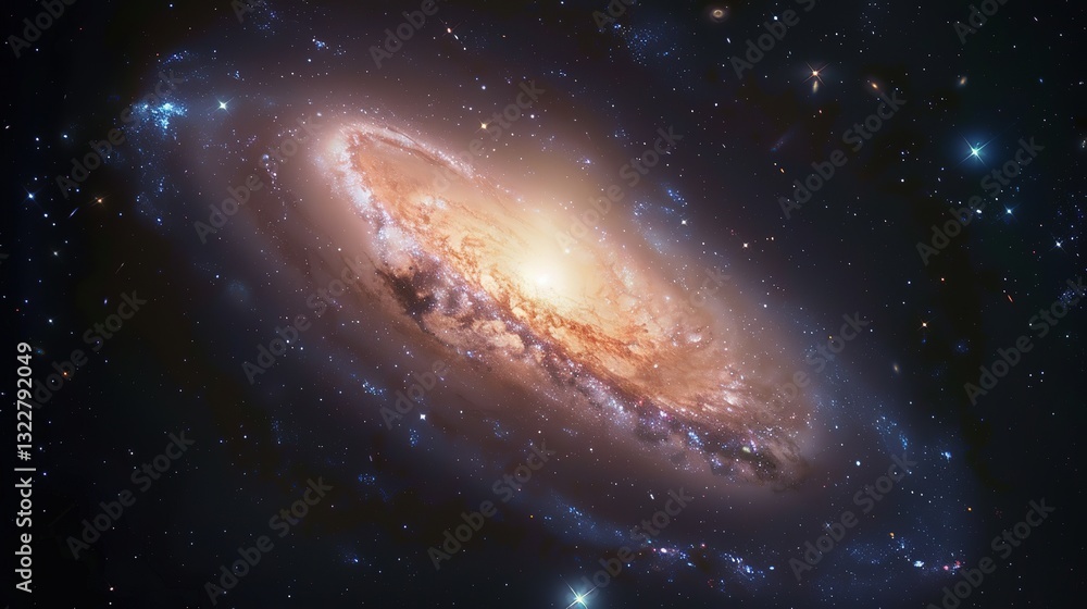 Fototapeta premium Desktop_wallpaper_Star_galaxy_black_galactic_background