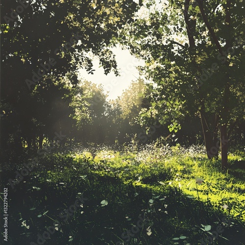 Sunlit Forest Path: A Tranquil Nature Escape