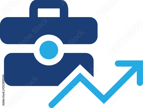 Business icon, Business team, meeting, partnership, startup, planning, company, management, profit and successful key icon, blue color