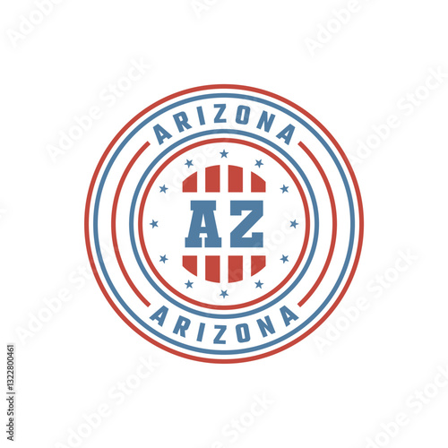 Free Download Arizona circle stamp badge - GFXLoad