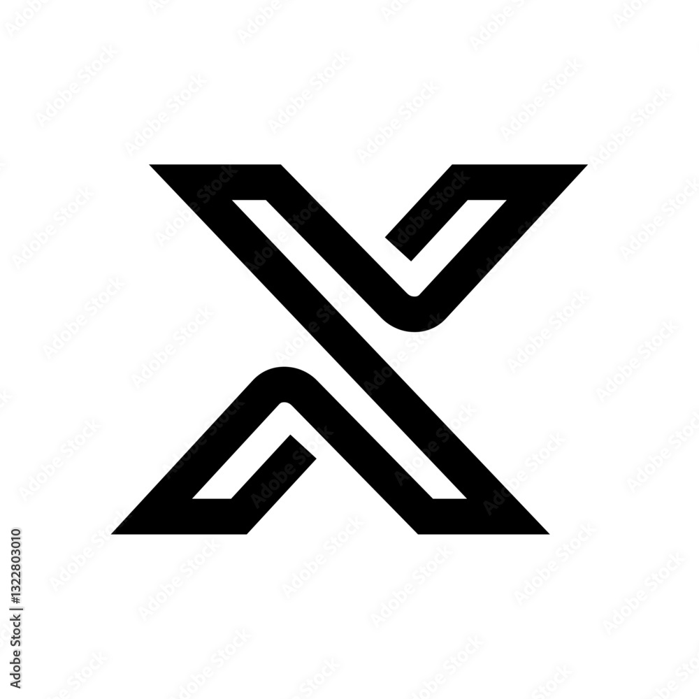 x letter logo icon design illustration x letter logo icon design illustration