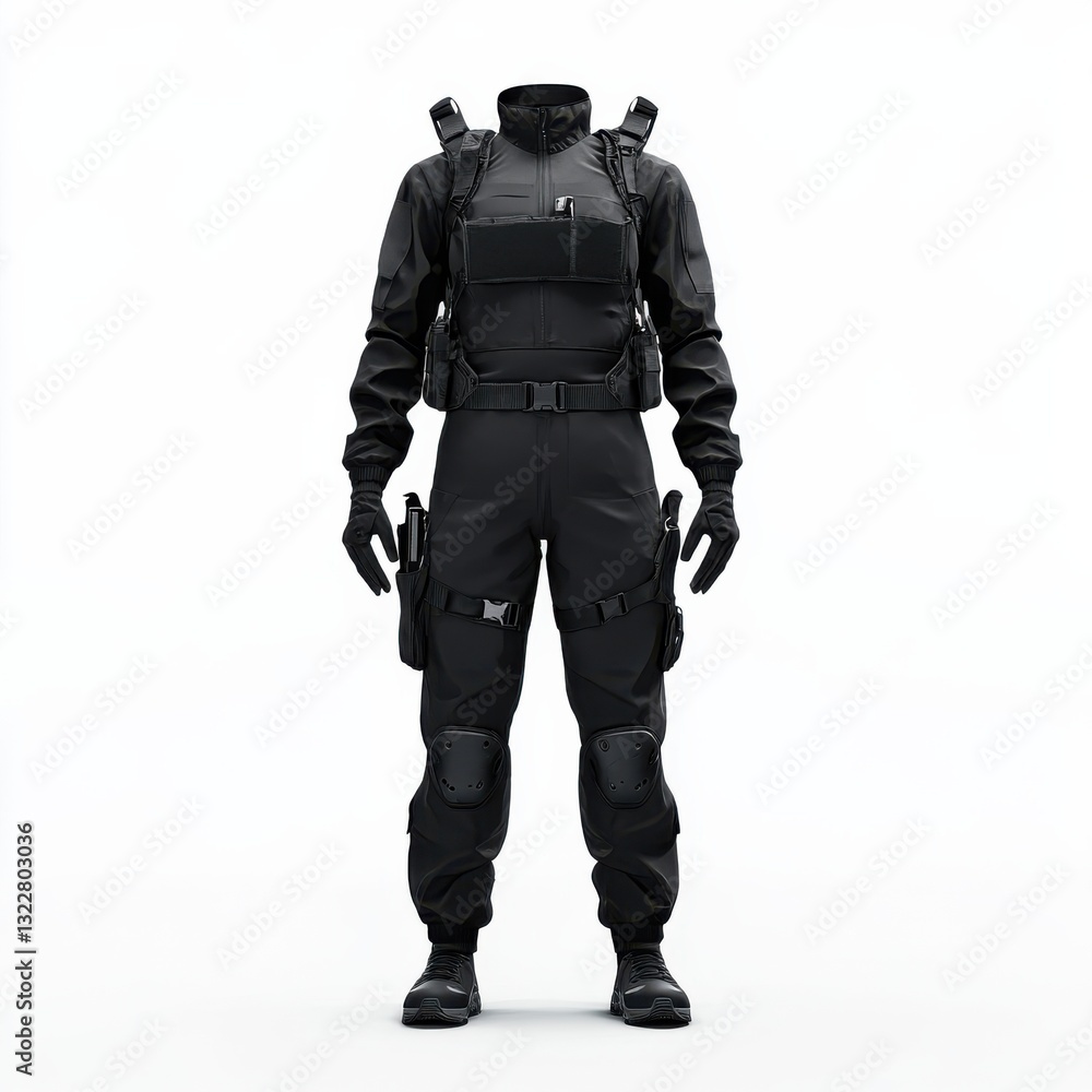Lightweight Uniform Mockup on Display for Tactical Gear Design Lightweight Uniform Mockup on Display for Tactical Gear Design
