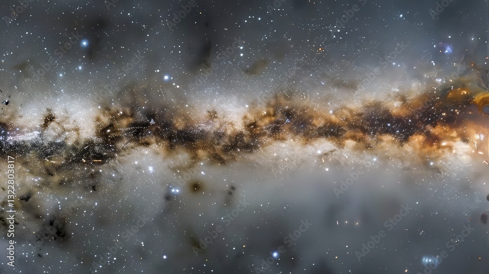 Obraz premium _Night_sky_dark_galactic_background