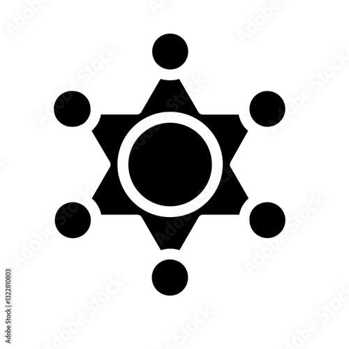   badge  police  authority  law  enforcement  security  rank  official  justice  power Solid icon