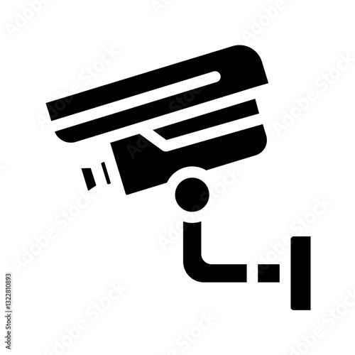   camera  CCTV  security  surveillance  monitoring  recording  watch  system  safety  crime Solid icon