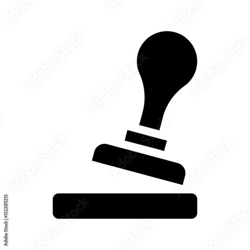   stamp  approval  official  document  validation  certified  finance  verified  mark  seal Solid icon