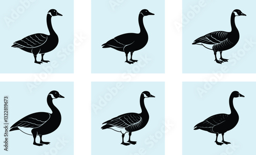 Canada Goose Silhouette vector