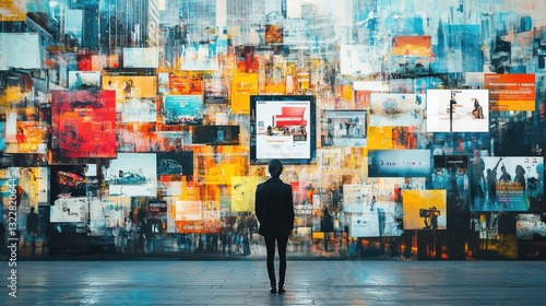 Diverse Advertising Mediums Showcase in Urban Environment Montage