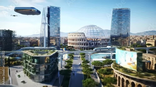 Future city, Rome Italy