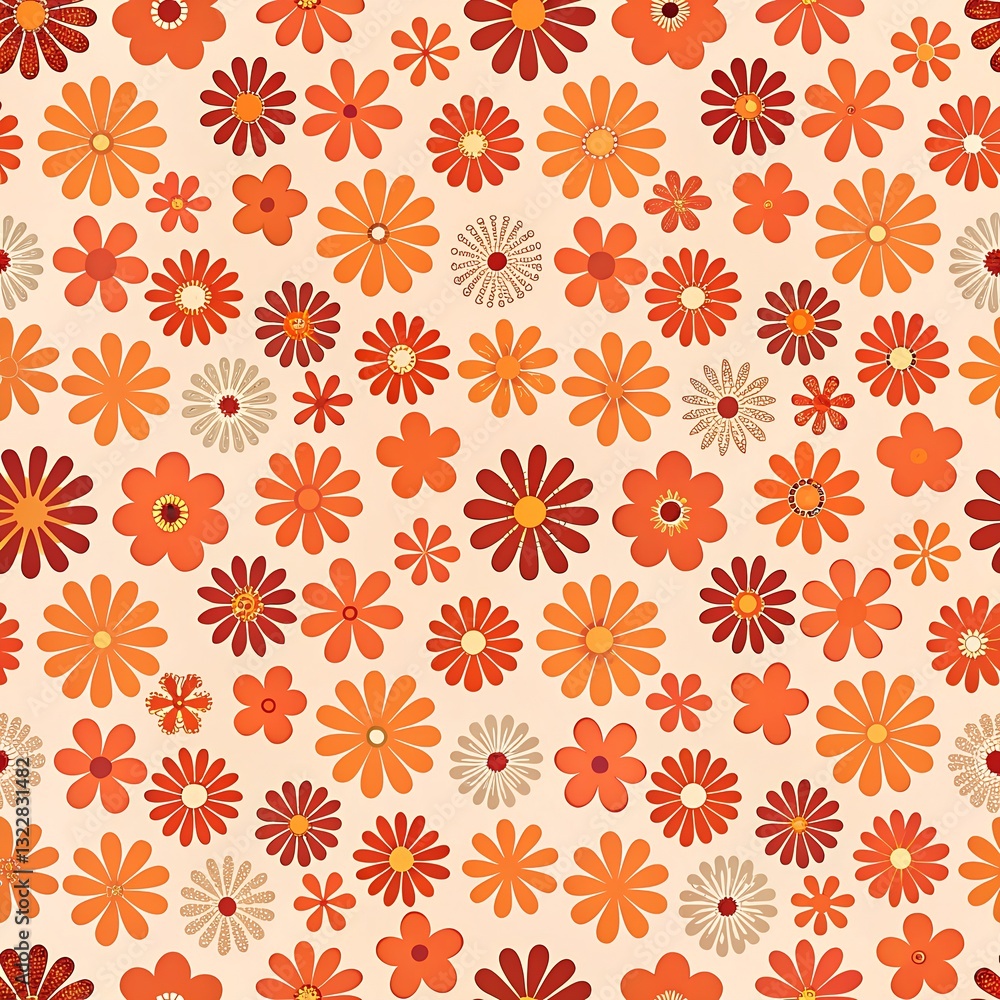 colorful pattern of various flowers colorful pattern of various flowers
