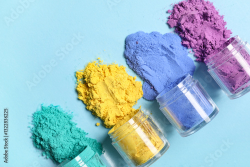 Colorful pigment powders sp...