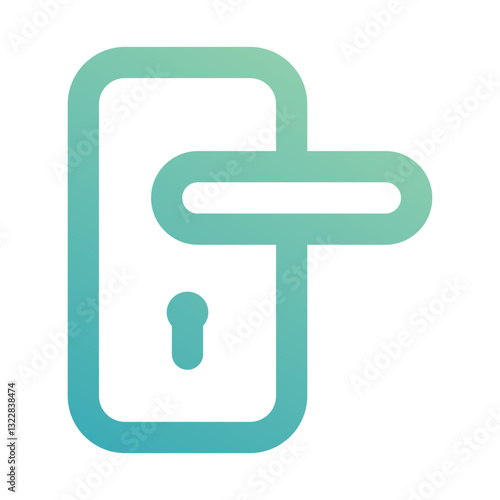 door handle icon for illustration