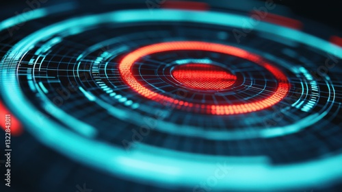 Data Center security infographic concept. Cutting Edge Cybersecurity Data Visualization and Analytics Dashboard Concept