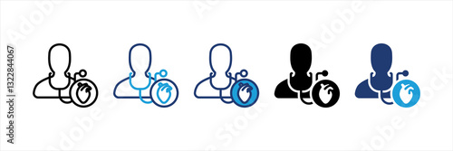 Cardiologist Multi Style Icon Set