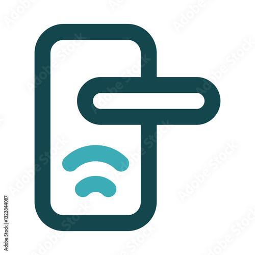 smart door icon for illustration
