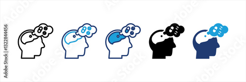 Drug Addiction Multi Style Icon Set