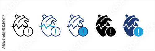 Heart Problem Multi Style Icon Set
