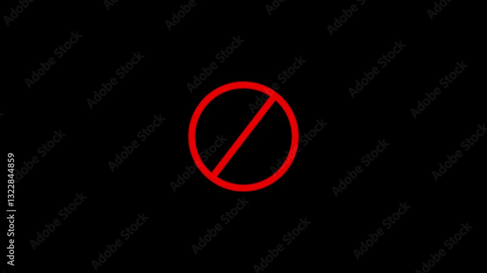 do not enter sign, not rejected sing.
