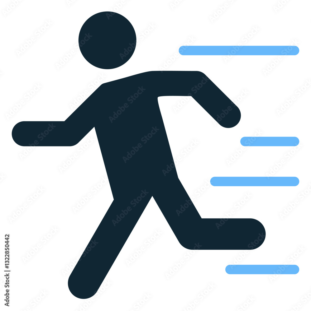 Run icon vector symbolizing speed, exercise, and endurance. Perfect for sports, fitness, and health-related designs. Run icon vector symbolizing speed, exercise, and endurance. Perfect for sports, fitness, and health-related designs.