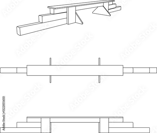vector illustration sketch design image of toy for pet dog agility game