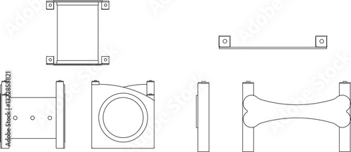 vector illustration sketch design image of toy for pet dog agility game