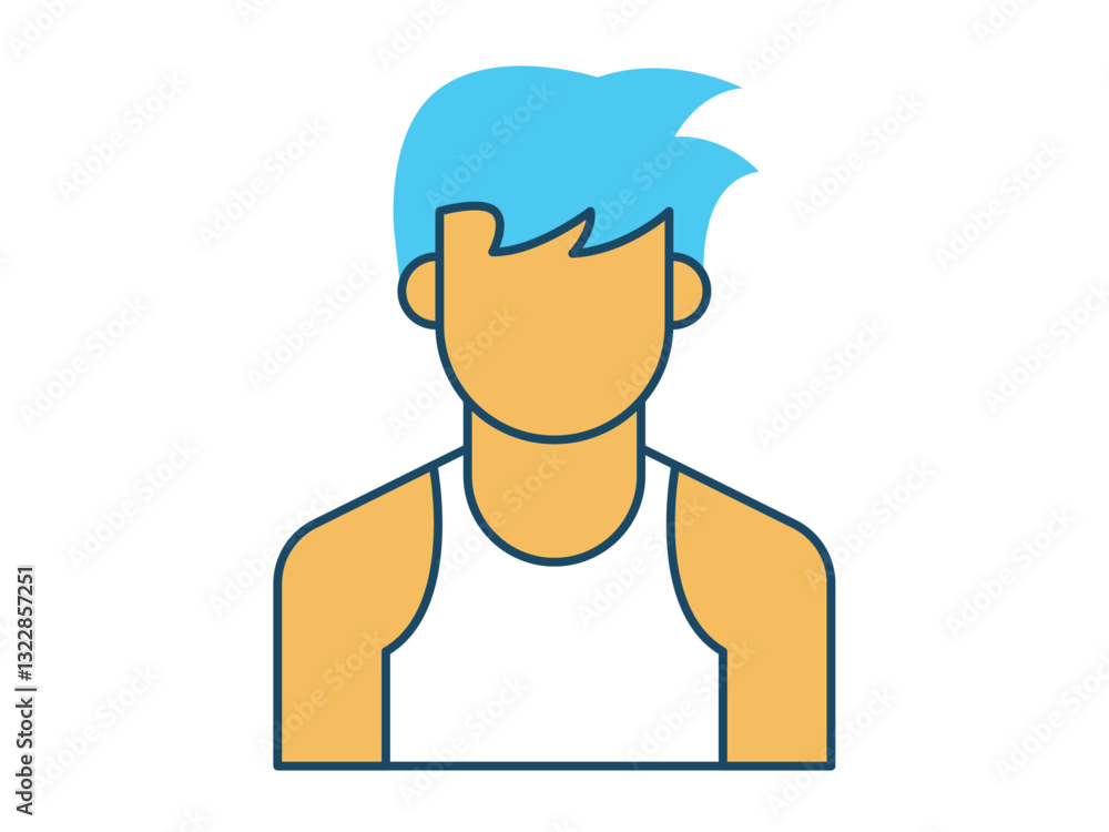 Sportsman icon. Profession vector icon concept. Simple vector line icon. Sportsman icon. Profession vector icon concept. Simple vector line icon.