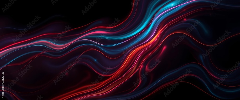Fluid, dark digital swirls with vibrant, abstract light streaks, digital, teal Fluid, dark digital swirls with vibrant, abstract light streaks, digital, teal