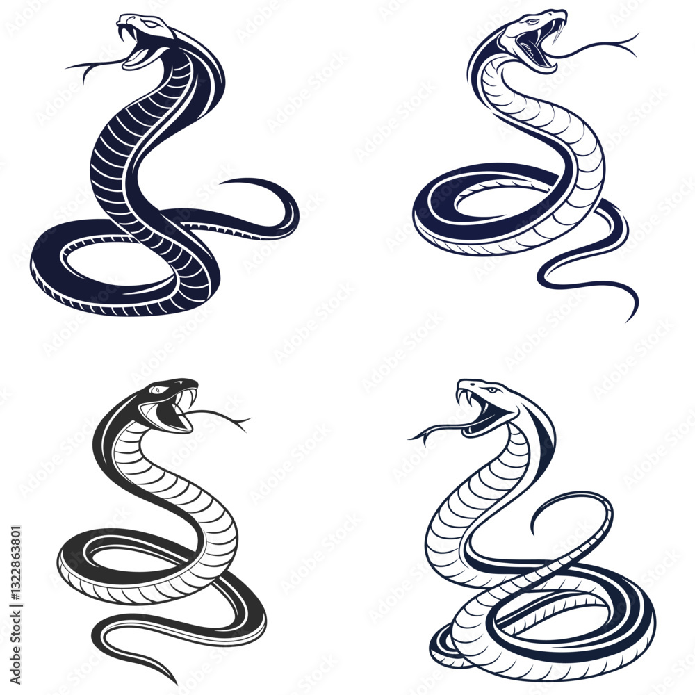 Obraz premium Serpents Shadow Dance.