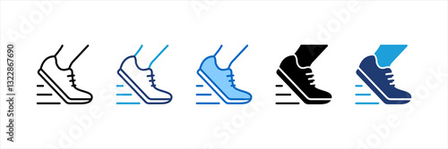 Running Multi Style Icon Set