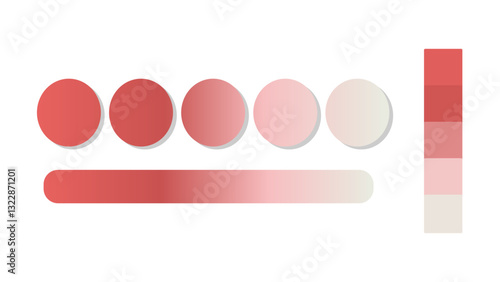 Abstract gradient background with Red, Rose Red, Rose Quartz, Ivory color palette. Abstract illustration with gradient blur design. Blurred colored abstract background. Colorful gradient