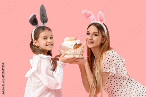 Beautiful young woman and h...