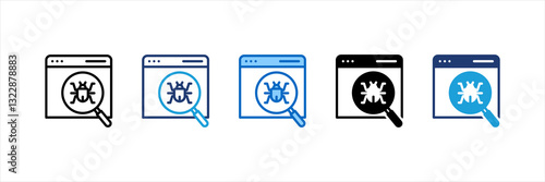 Debug Multi Style Icon Set