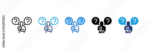 Questioning Multi Style Icon Set