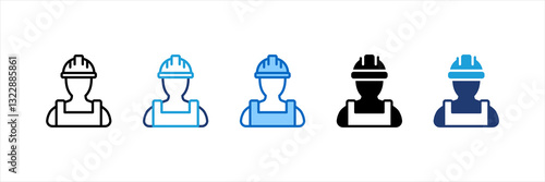 Worker Multi Style Icon Set