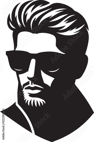 black man with sunglasses vector, man head with sunglass silhouette vector, man head vector illustration, man head logo vector, man head silhouette vector black and white