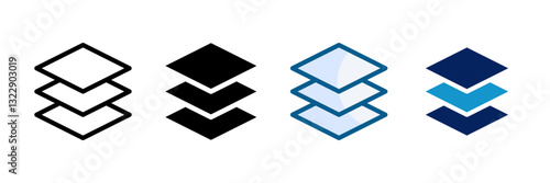 Overlay Icon Set Multiple Style Collection