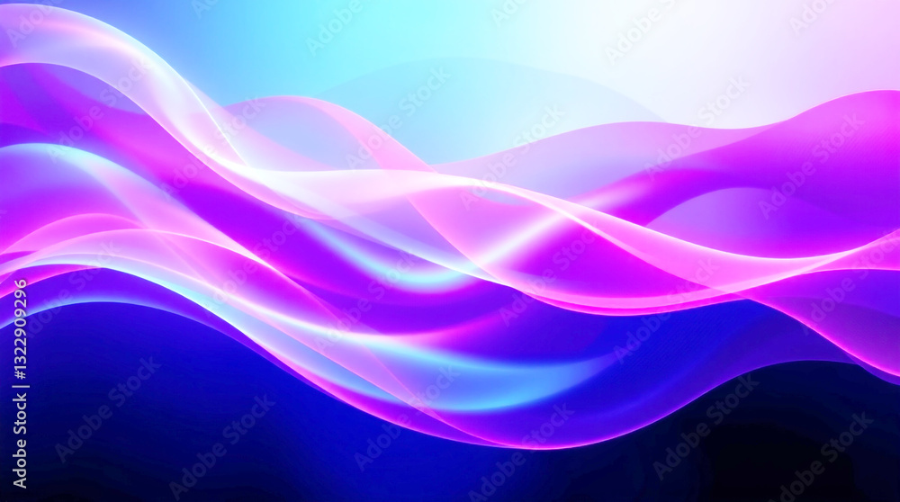 Abstract background of modern tech gradient waves in blue and pink hues, technology, modern, abstract, background, waves. Dynamic abstract light trails in neon pink and blue hues. Abstract background of modern tech gradient waves in blue and pink hues, technology, modern, abstract, background, waves. Dynamic abstract light trails in neon pink and blue hues.
