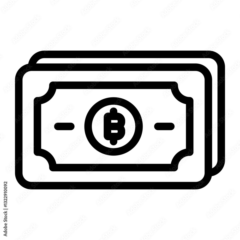 Fototapeta premium money Line Icon