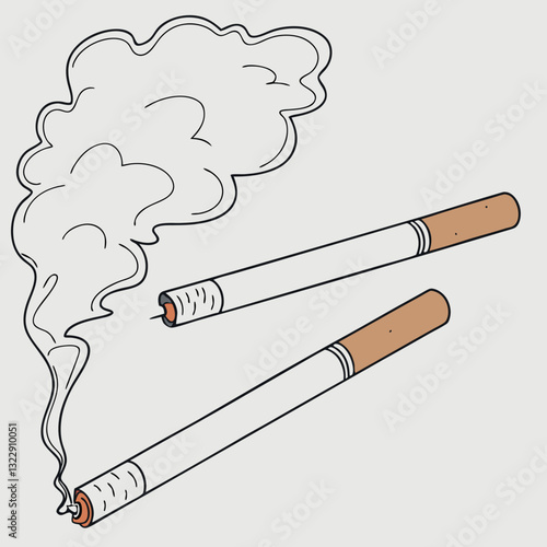 Smoking Kills T-Shirt - Cigarettes Health Warning Graphic for Anti-Smoking Campaigns
